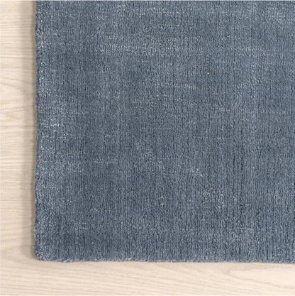 Tapis de laine moucheté - Denim