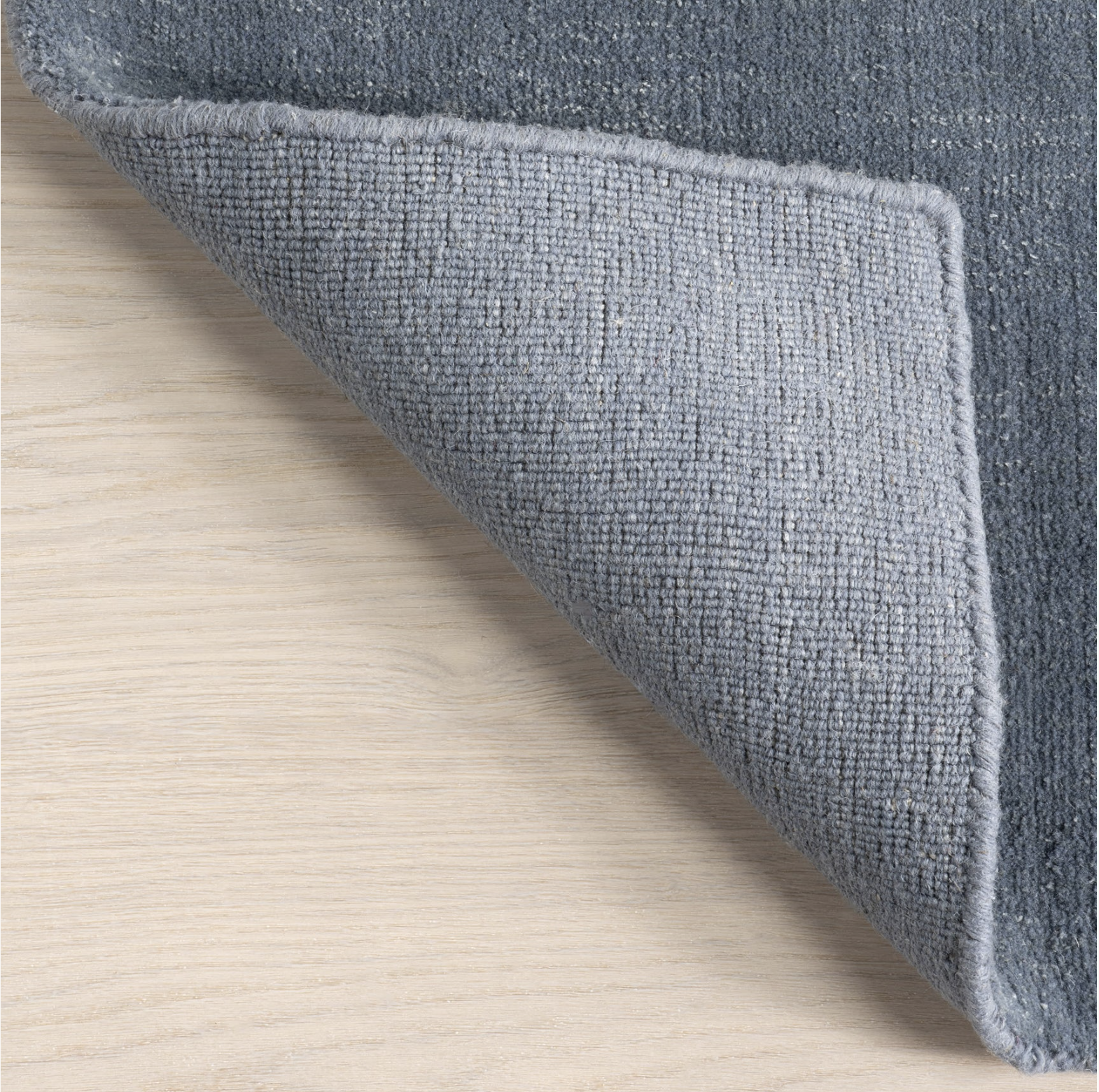 Tapis de laine moucheté - Denim