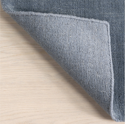 Tapis de laine moucheté - Denim