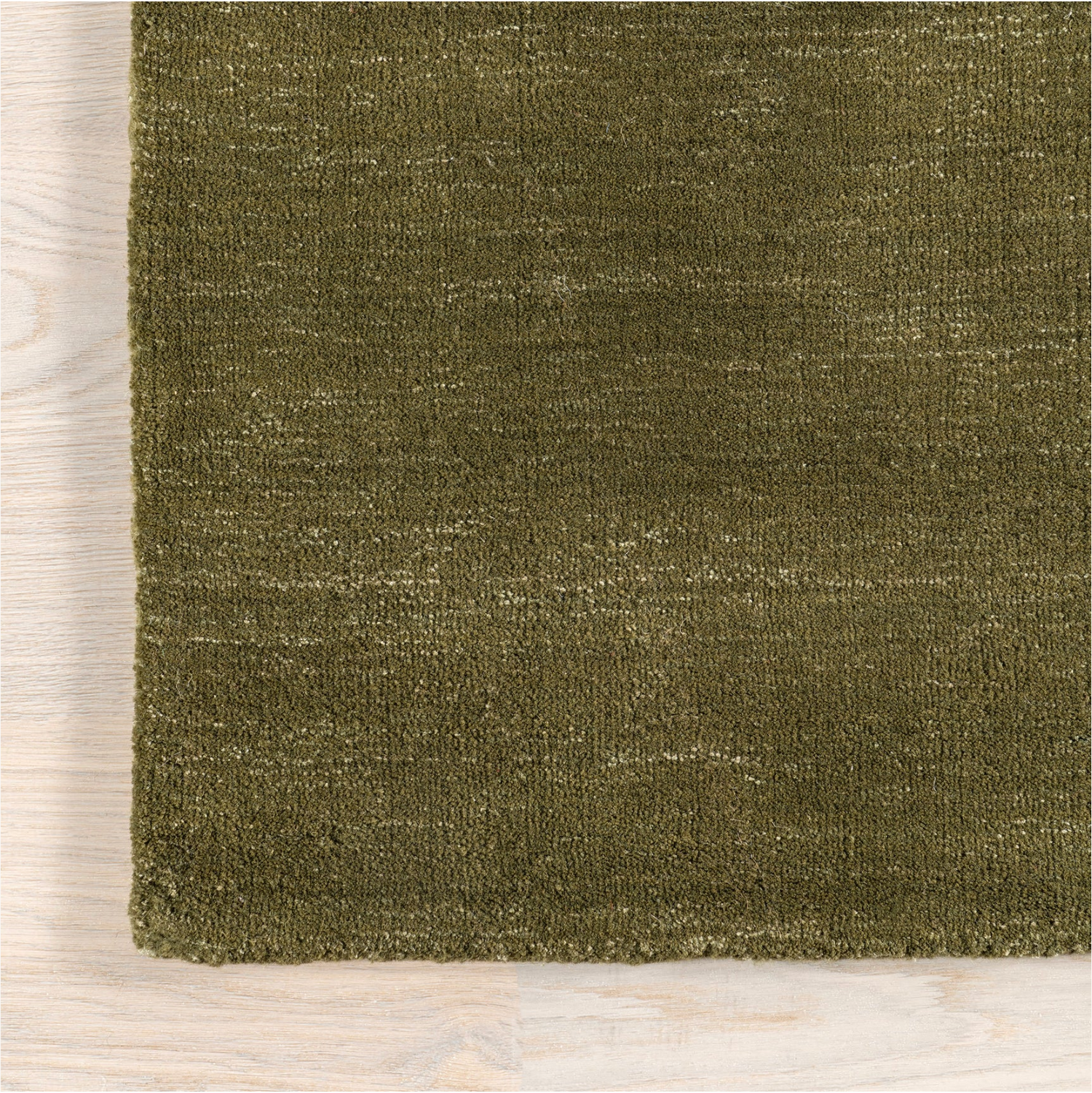 Tapis de laine moucheté - Olive