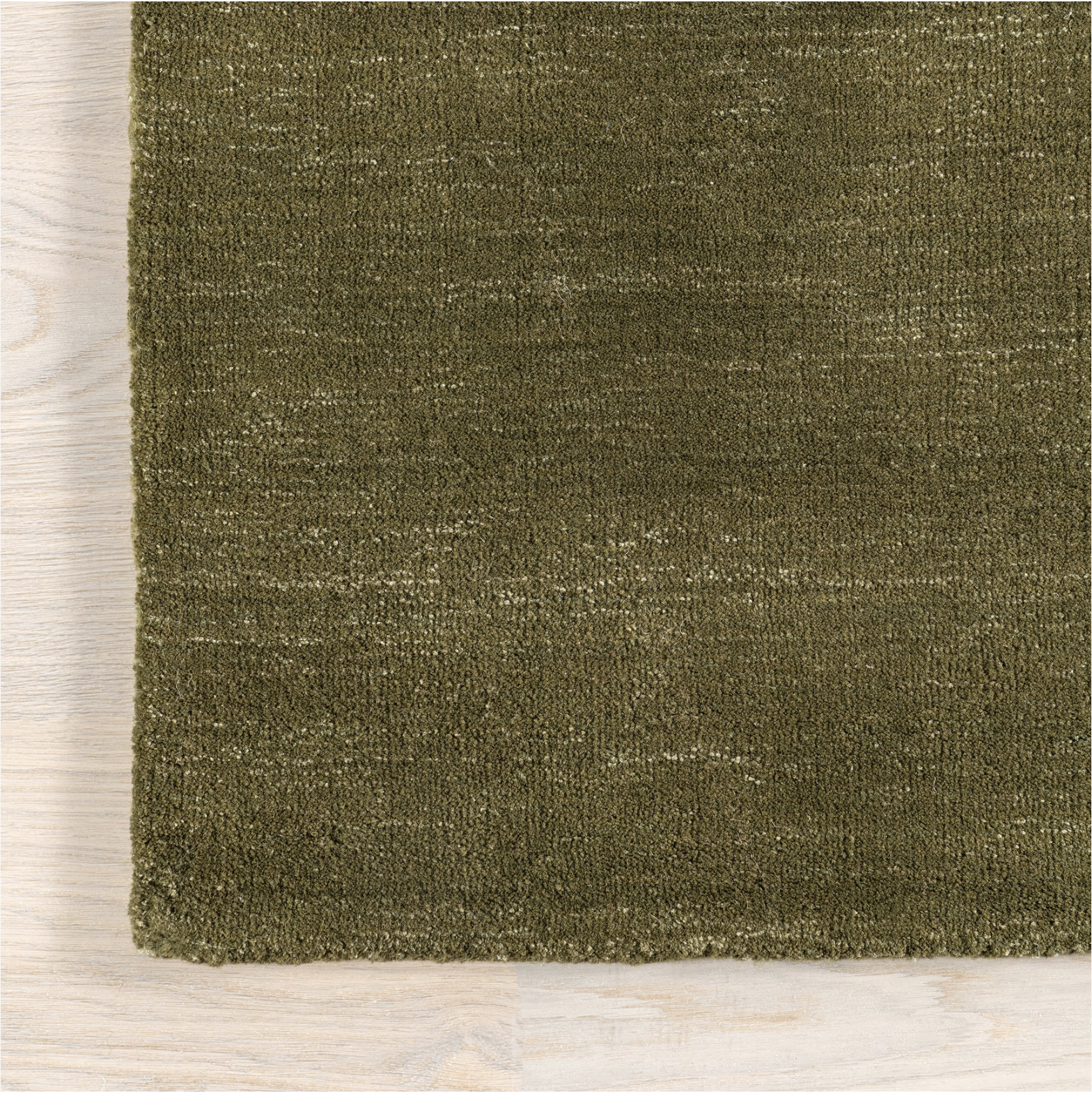 Tapis de laine moucheté - Olive